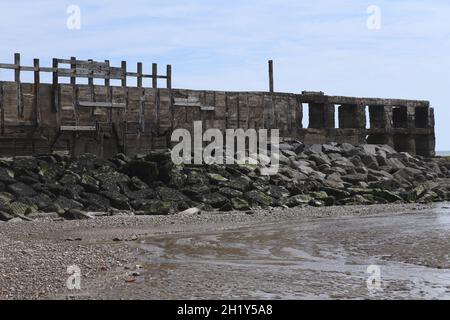 Roggenstrand bei Ebbe Stockfoto