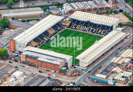 Luftbild des Notts County Football Club, Nottinghamshire England Stockfoto