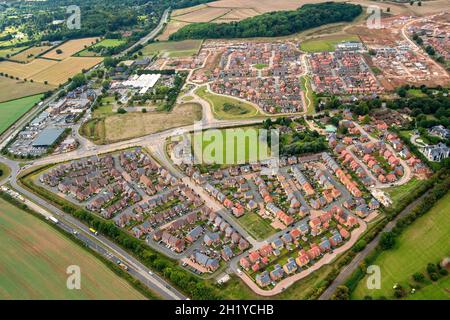 Luftaufnahme von Edwalton in Nottinghamshire England Stockfoto