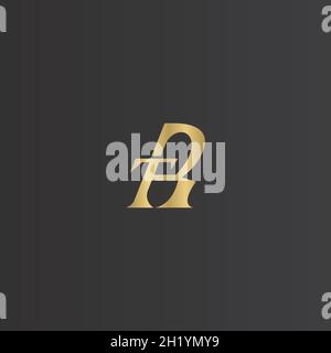Alphabet Initialen Logo RT, TR, T und R Stock Vektor