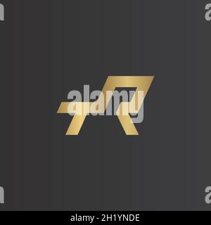 Alphabet Initialen Logo RT, TR, T und R Stock Vektor