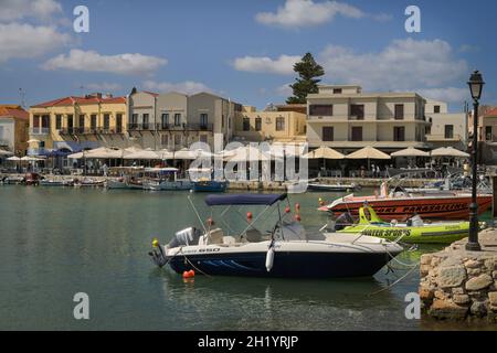 Venezianischer Hafen, Rethymno, Kreta, Griechenland Stockfoto