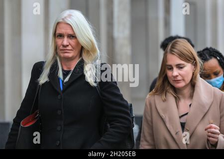 Westminster, London, Großbritannien. Oktober 2021. Amanda Milling, Abgeordnete, ehemalige Ko-Vorsitzende der Konservativen Partei und Ministerin ohne Portfolio, heute in Westminster. Kredit: Imageplotter/Alamy Live Nachrichten Stockfoto