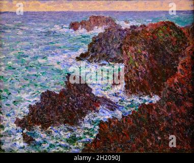 Frankreich, Paris, Musée d'Orsay, Les Rochers de Belle-Île, la Côte sauvage, Claude Monet Stockfoto