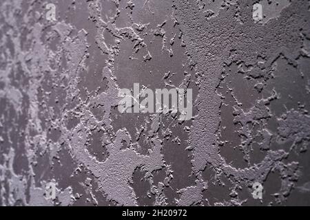 Beton, rauer Hintergrund. Straßenkeramikprodukt. Tisch aus gemahlenem Stein. Stockfoto