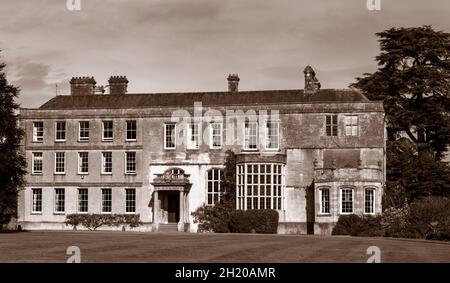 Elmore Court Grade II* denkmalgeschütztes Herrenhaus in Elmore, Stroud, Gloucester, Gloucestershire, England, VEREINIGTES KÖNIGREICH Stockfoto