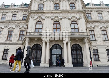 Österreichische Galerie Belvedere, ÖOberes Belvedere in Wien, Österreich, Europa - Österreichische Galerie Belvedere, Oberes Belvedere in Wien, Österreich, EUR Stockfoto