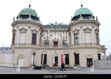 Österreichische Galerie Belvedere, Oberes Belvedere in Wien, Österreich, Europa - Österreichische Galerie Belvedere, Oberes Belvedere in Wien, Österreich, Euro Stockfoto