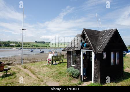 The Ferry Hut Museum, Alnmouth, Northumberland, Großbritannien. Stockfoto