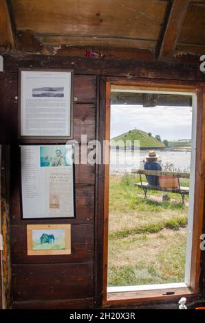 The Ferry Hut Museum, Alnmouth, Northumberland, Großbritannien. Stockfoto