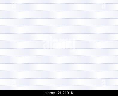 Geprägtes weißes Korbmuster für Website-Dekoration. Vektor-3D-Illustration. Stock Vektor