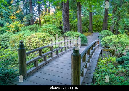 Portland Japanese Garden, Oregon USA Stockfoto