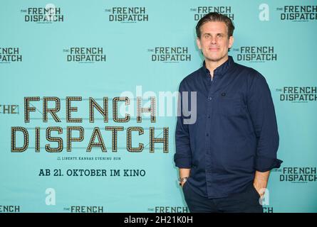 Berlin, Deutschland. Oktober 2021. Steffen Groth kommt zur Special Screening 'The French Dispatch' bei Kino International. Quelle: Annette Riedl/dpa/Alamy Live News Stockfoto