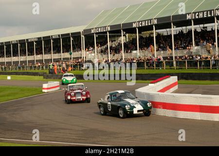 Oktober 2021 - an der Schikane während der Covid verzögerte Goodwood Mitgliederversammlung 78. Stockfoto