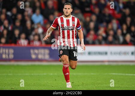 Billy Sharp #10 von Sheffield United während des Spiels in, am 10/19/2021. (Foto von Craig Thomas/News Images/Sipa USA) Quelle: SIPA USA/Alamy Live News Stockfoto