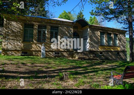 Historisches Fotomuseum, Dardha, Skigebiet, Gramoz Mountains, Korca District, Korca, Albanien Stockfoto