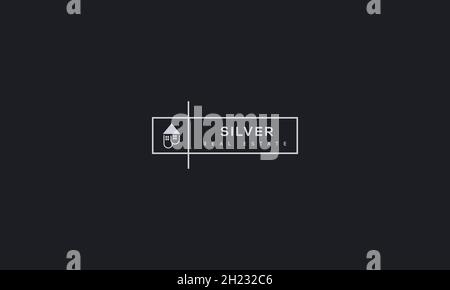 VINTAGE-LOGO FÜR IMMOBILIEN ZUR ILLUSTRATION Stock Vektor