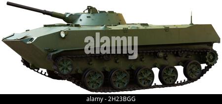 Nahaufnahme des Modells des sowjetischen Panzers bmd-1 Stockfoto