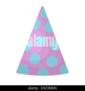 Party Hut Flach Symbol. Isoliert auf weißem Hintergrund. Stock Vektor
