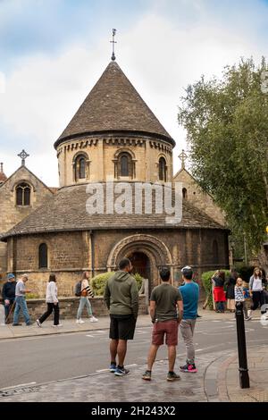 Großbritannien, England, Cambridgeshire, Cambridge, Bridge Street, Die Kirche des Heiligen Grabes, mittelalterliche Rundkirche Stockfoto