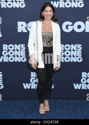 Los Angeles, USA. Oktober 2021. Valery Ortiz kommt bei der RON'S GONE WRONG Premiere von Disney Studios an, die am Dienstag, dem 19. Oktober 2021, im El Capitan Theatre in Hollywood, CA, stattfand. (Foto: Sthanlee B. Mirador/Sipa USA) Quelle: SIPA USA/Alamy Live News Stockfoto