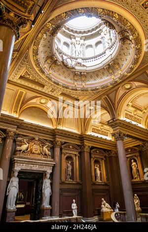 Großbritannien, England, Cambridgeshire, Cambridge, Trumpington Street, Fitzwilliam Museum, alte Eingangshalle innen Stockfoto