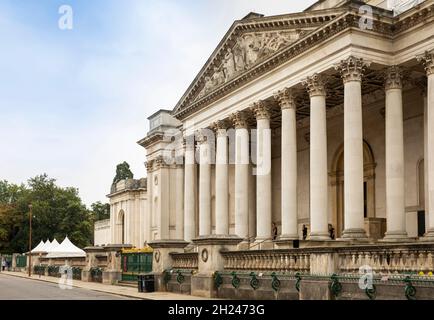 Großbritannien, England, Cambridgeshire, Cambridge, Trumpington Street, Fitzwilliam Museum Außenportikus Stockfoto