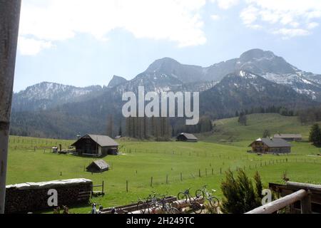 Eisenau-Alm Sankt Gilgen, Salzburg, Österreich, Europa - Eisenau-Alm Sankt Gilgen, Salzburg, Österreich, Europa Stockfoto