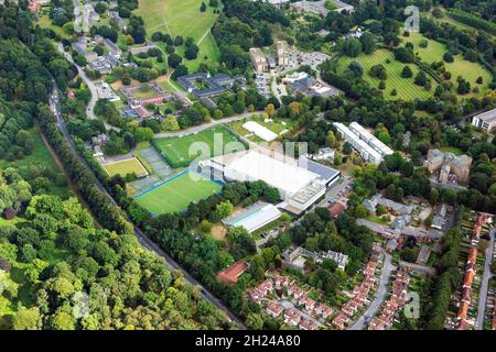 Luftaufnahme des University Park in Nottingham, Nottinghamshire England Stockfoto