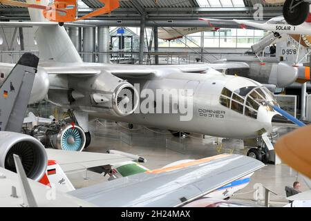 Die Flugwerft Schleißheim ist der Name eines technischen Museums. Es ist Außenstelle des Deutschen Museums in der Münchner Nachbargemeinde Oberschleißheim Stockfoto