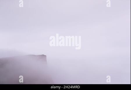 Fair Head von der Murlough Bay im Norden von Anti Coast, Nordirland. Stockfoto