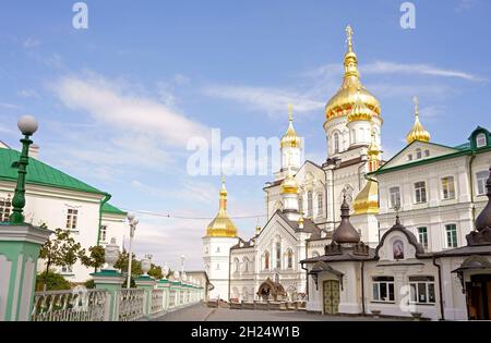 Die Kirche von Pochaev Lavra in der Ukraine Stockfoto