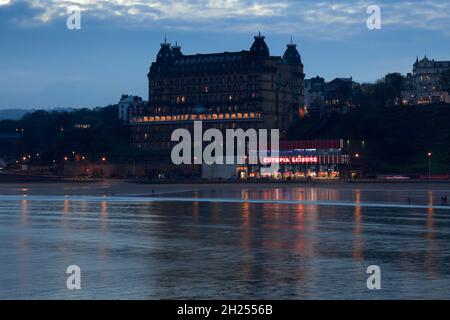 The Grand Hotel, Scarborough Harbour, Yorkshire, England, Großbritannien Stockfoto