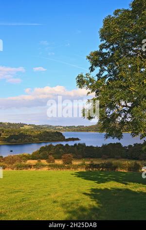 Blick über Carsington Water von Hognaston in Derbyshire, England, Großbritannien Stockfoto