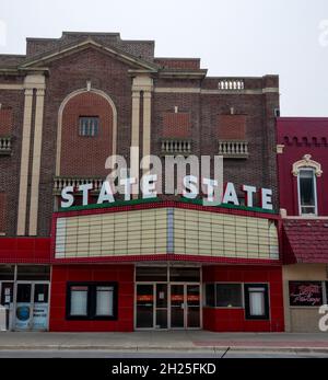 Alpena Michigan, USA - 19. Juli 2021: Eintritt zum Staatstheater in Alpena Stockfoto