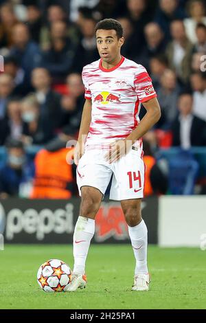 PARIS, FRANKREICH - 19. OKTOBER: Tyler Adams von RB Leipzig während des Spiels der Gruppe A - UEFA Champions League zwischen Paris Saint-Germain und RB Leipzig im Parc des Princes am 19. Oktober 2021 in Paris, Frankreich (Foto: Herman Dingler/Orange Pictions) Stockfoto