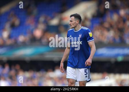 George Edmundson von Ipswich Town - Ipswich Town / Shrewsbury Town, Sky Bet League One, Portman Road, Ipswich, Großbritannien - 9. Oktober 2021 nur zur redaktionellen Verwendung – es gelten die Einschränkungen für DataCo Stockfoto