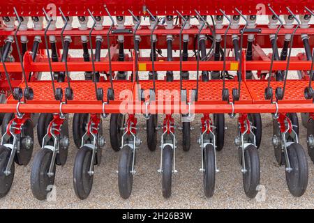 Double Disc Weizen Seeder Multifunktions-Pflanzmaschine Stockfoto