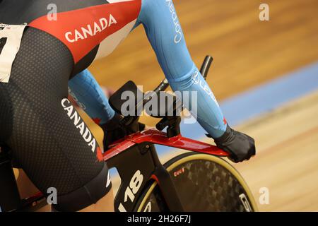 Roubaix, Frankreich. Oktober 2021. Cycler Canada während der Tissot UCI Track Cycling World Championships 2021 am 20. Oktober 2021 im Stab Vélodrome in Roubaix, Frankreich - Foto Laurent Sanson/LS Medianord/DPPI Quelle: DPPI Media/Alamy Live News Stockfoto