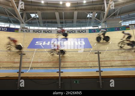 Roubaix, Frankreich. Oktober 2021. Ambiance Track während der Tissot UCI Track Cycling World Championships 2021 am 20. Oktober 2021 im Stab Vélodrome in Roubaix, Frankreich - Foto Laurent Sanson/LS Medianord/DPPI Quelle: DPPI Media/Alamy Live News Stockfoto