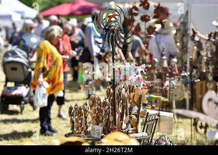 Gartenausstellung 'Gartenlust' im Schloss Bernau, Fischlham, Bezirk Wels-Land, Oberösterreich, Österreich, Europa - Gartenausstellung 'Gartenlust' in Stockfoto