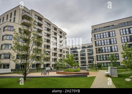 Neubauten, Maximilians Quartier, Helene-Jacobs-Straße, Schmargendorf, Wilmersdorf, Berlin, Deutschland Stockfoto