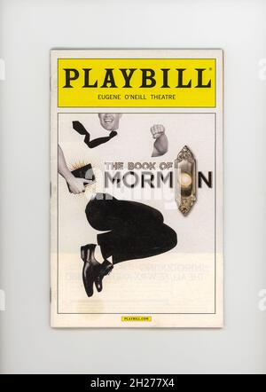 „Book of Mormon“ Broadway Theatre Playbill, NYC Stockfoto