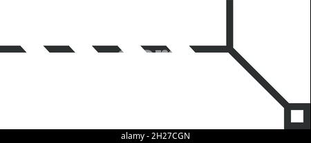 Symbol für den Beschriftungstitel. Interface-Element im linearen Stil. Stock Vektor