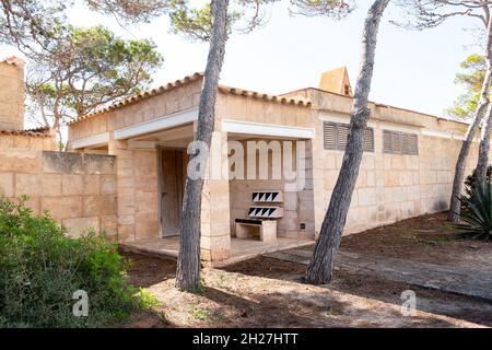 Sommerhaus von Corn Ulson Architekt des Opernhauses von Sydney in Can Lis in der Nähe von Palma Mallorca Spanien Stockfoto