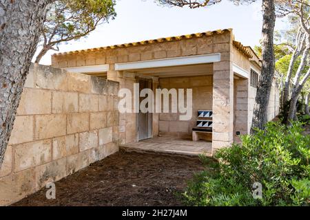 Sommerhaus von Corn Ulson Architekt des Opernhauses von Sydney in Can Lis in der Nähe von Palma Mallorca Spanien Stockfoto