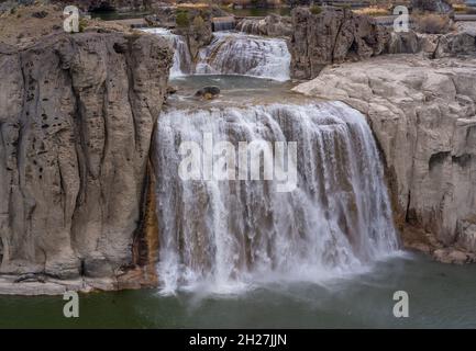 Blick auf die Shoshone Falls am Snake River in Idaho Twin Falls, Idaho, USA Stockfoto