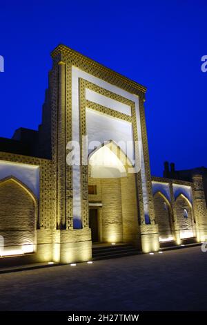 Mohammed Amin Inak Madrasah, Itchan Kala, Ichan-Qаl’а, Chiwa, Xorazm Region, Usbekistan, Zentralasien Stockfoto