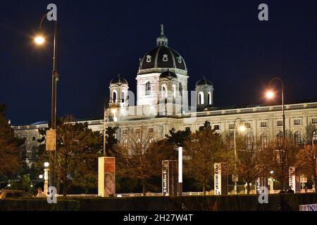 Das Kunsthistorische Museum (KHM) ist ein Kunstmuseum in der österreichischen Hauptstadt Wien. Es zählt zu den größten und bedeutendsten Museen der We Stockfoto