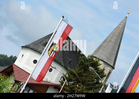 Die Kirche in Altmünster im Salzkammergut, Österreich, Europa - die Kirche in Altmünster im Salzkammergut, Österreich, Europa Stockfoto